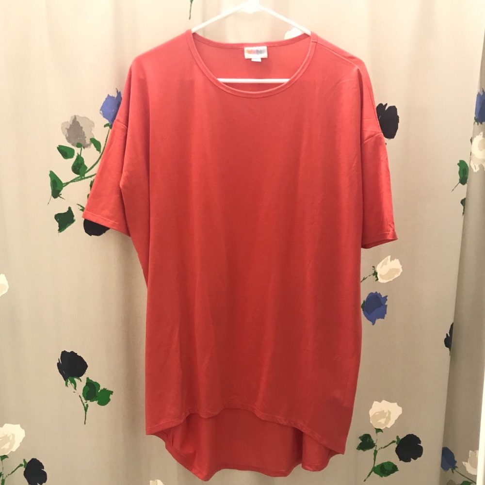 Coral LulaRoe Irma top